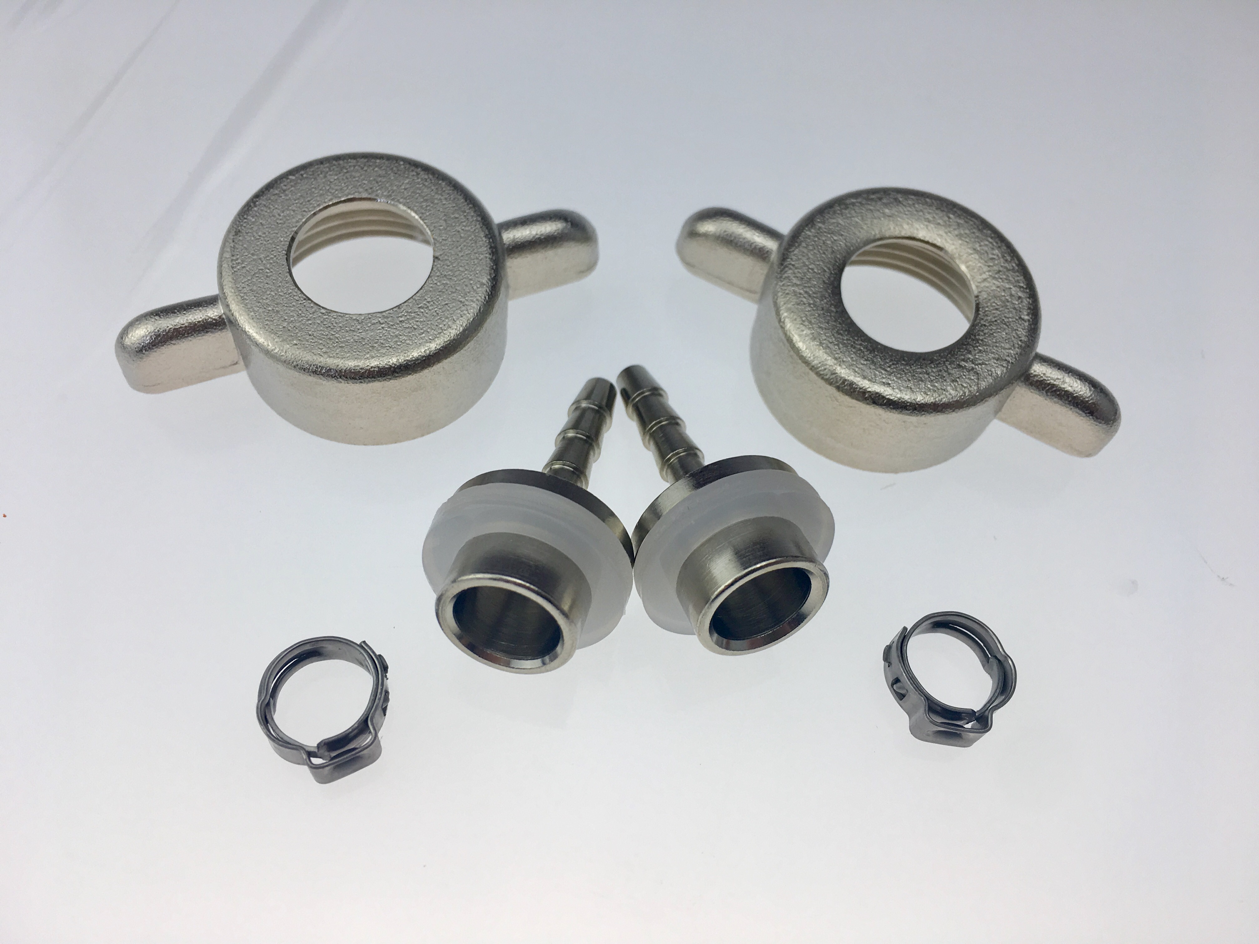 Mutter Tüllen Set für Co2 Schlauch 4 mm Bier Zapfanlage Druckminderer-SW10585-getraenkezapfanlagen.net Mutter Tüllen Set für Co2 Schlauch 4 mm Bier Zapfanlage Druckminderer-SW10585-Mutter Tüllen Set für Co2 Schlauch 4 mm Bier Zapfanlage Druckminderer-getraenkezapfanlagen.net