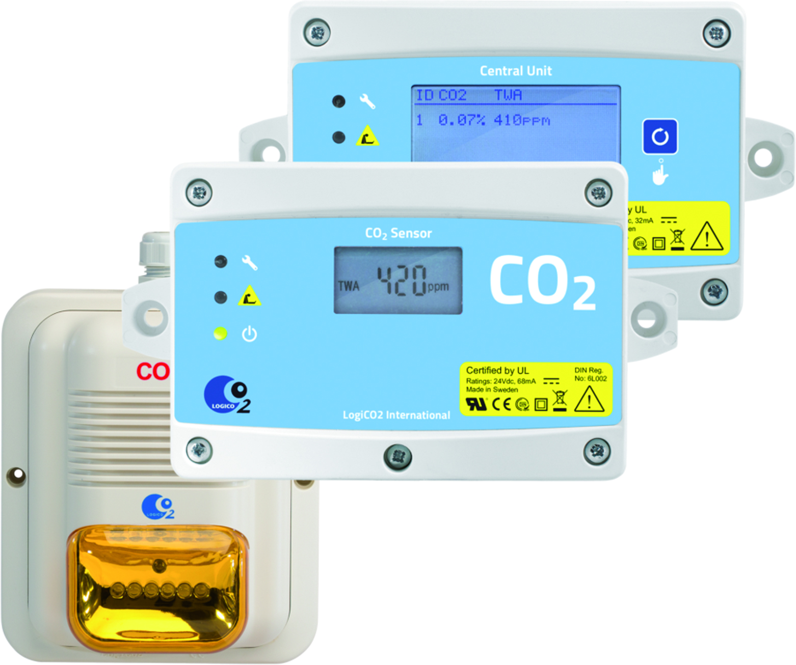 CO2 Warngerät -Sensorsatz Mk9 4A-2049-getraenkezapfanlagen.net CO2 Warngerät -Sensorsatz Mk9 4A-2049-CO2 Warngerät, Sensorsatz Mk9 4A, CO2-Detektor, Zentralgeräte Mk9, Horn/LED Stroboskop, Kabel, Strom-/Kommunikationskabel, Netzteil, Steckerverriegelung, Signalkabel, Handbuch, Zentralgerät-Schild, H/S-Schild, Kragend