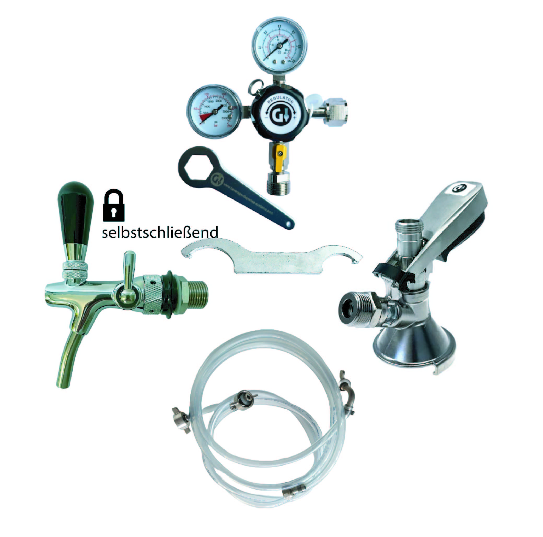 Dryckesutdelningssystem set 1 rör, NW 7 mm ölledning Dryckesutdelningssystem set 1 rör, NW 7 mm ölledning
