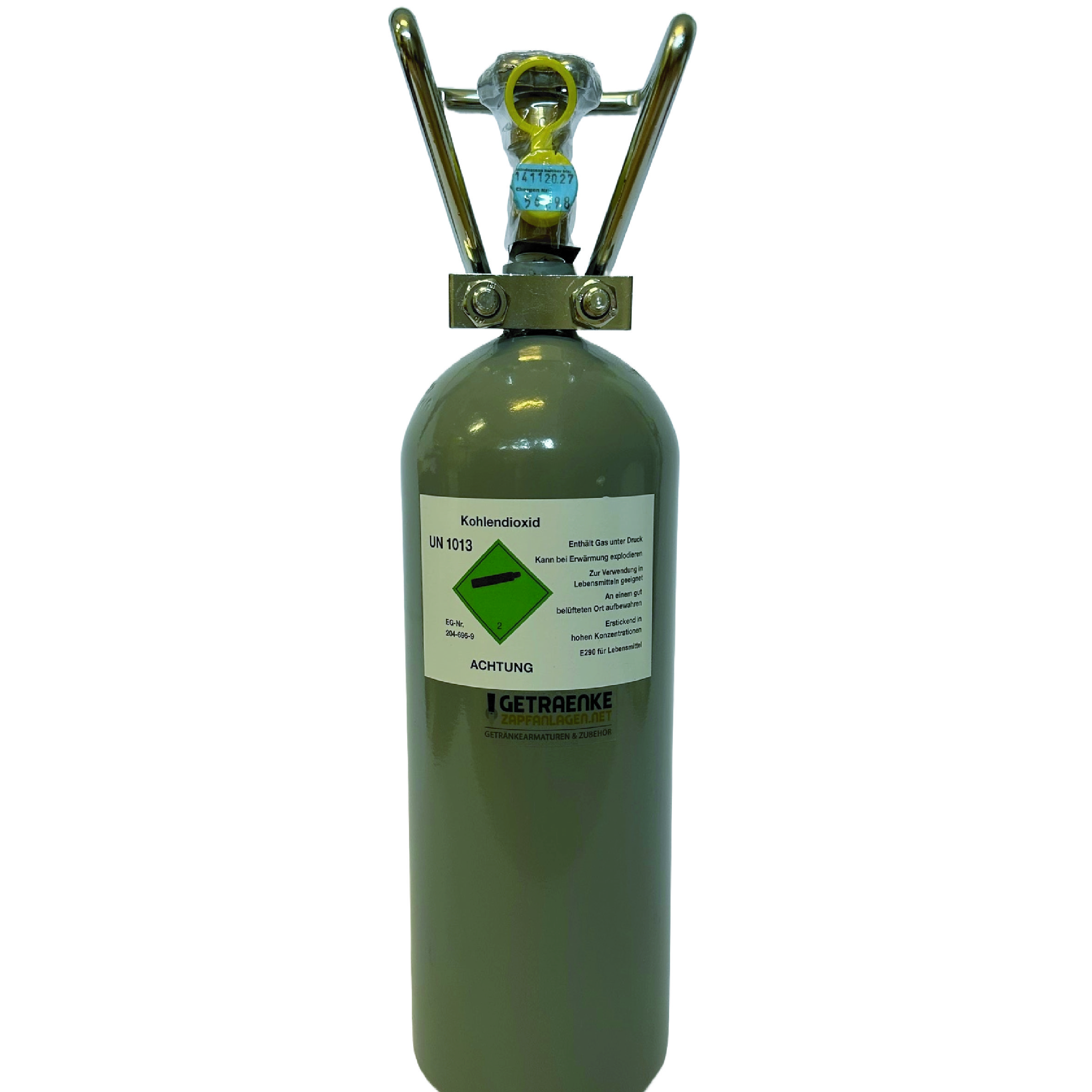 Co2-flaska 2,0 kg för öldispenser, fylld