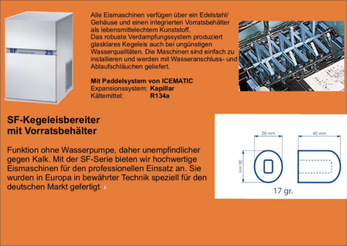 SF90 K Kegeleisbereiter mit Vorratsbehälter-SF90KM-icematic SF90 K Kegeleisbereiter mit Vorratsbehälter-SF90KM--icematic