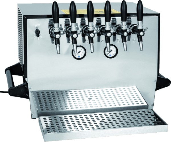 Top bar cooler Craft Beer Cooler 6-rör, 90 liter/timme