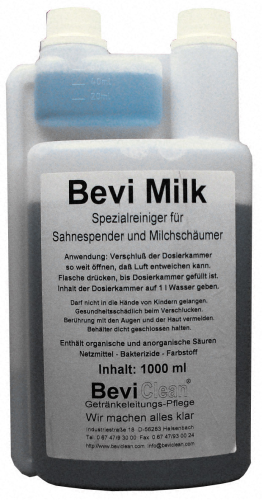 Bevi Milk specialrengöringsmedel för gräddd-dispenser, mjölkskumare