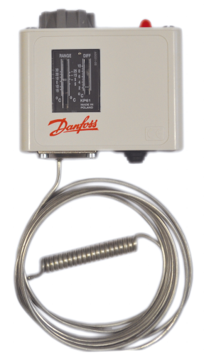 Termostat Danfoss KP61 med automatisk stoppbrytare